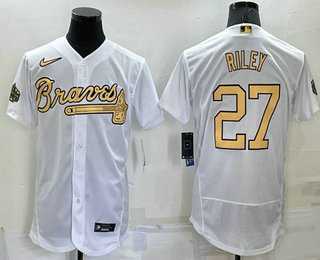 Atlanta Braves #27 Austin Riley White 2022 All Star Stitched Flexbase Nike Jersey,We sell and wholesale Atlanta Braves #27 Austin Riley White 2022 All Star Stitched Flexbase Nike Jersey on line form chian!